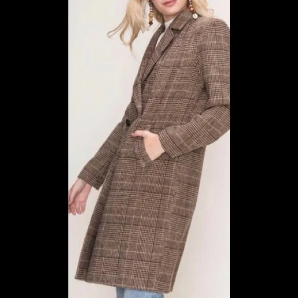 2 piece! HyFve Tweed Coat & Trouser SET - Picture 2 of 5
